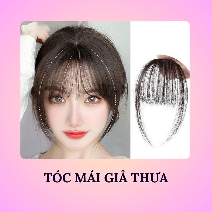 Tóc mái giả thưa