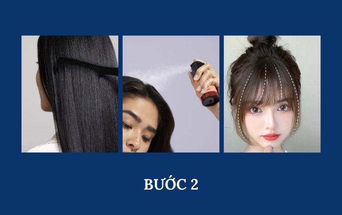 Bước 2: Chuẩn bị tóc thật