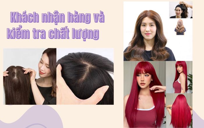 Khách nhận hàng và kiểm tra chất lượng